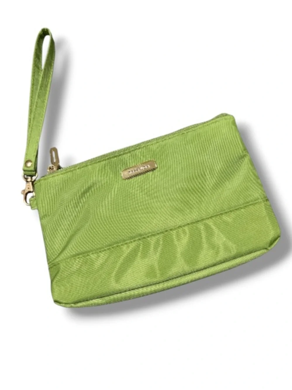 Travelon Women’s Green Wristlet Purse Cushioned Bag Clutch with Wrist Strap NWOT